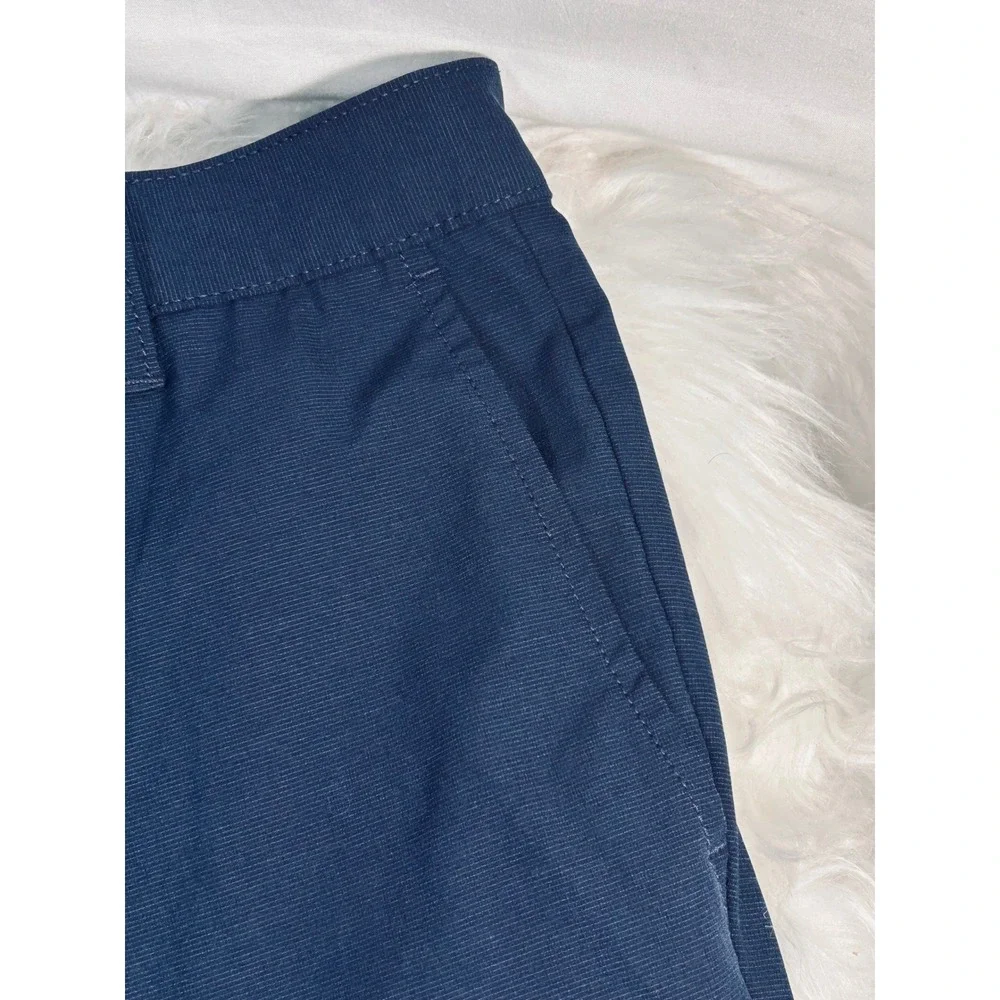 Banana Republic Mens Navy Blue Core Temp Golf Shorts Elastic Back‎ Waist 36